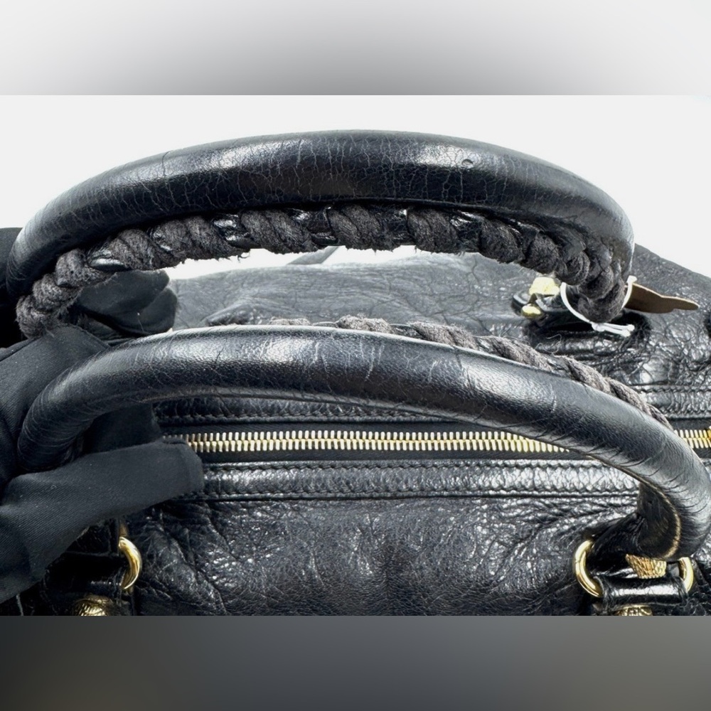 PRE LOVED Balenciaga Leather Top Handle Medium Leather Giant 12 City Bag - Picture 8 of 16